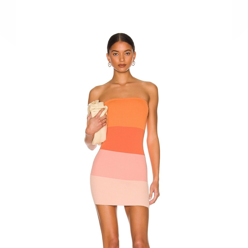Superdown Perla ombré mini dress in peach ombré- NWOT